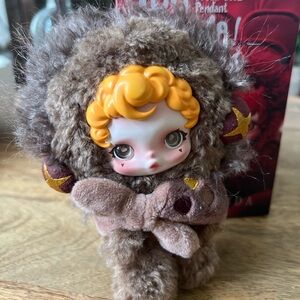 Skullpanda Plush Doll Pendant. Sneaky Chestnut. Authentic PopMart Skullpanda